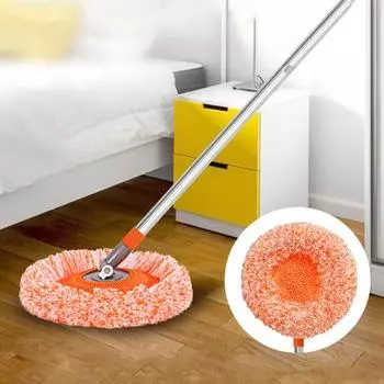 Швабра «Интеллект», вращающаяся на 360 градусов, регулируемая швабра с подсолнечником, телескопическая настенная швабра, инструмент для чистки пола серый