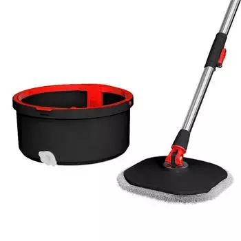 Швабра с отжимом и ведро для разделения чистой и грязной воды 5 Heads Only