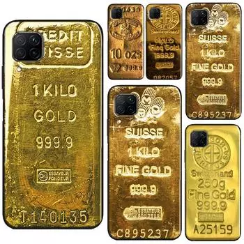 Швейцария изысканный золотой чехол для Huawei P40 P20 P30 Pro Mate 20 Lite P Smart 2019 Nova 5T Honor 50 Lite 10i 8X 9X Huawei P20