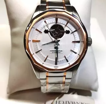Швейцарские автоматические мужские часы Coinwatch C142RWH Free бежевый