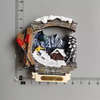 Швейцарские магниты на холодильник Швейцарский милый деревянный домик Часы с кукушкой Альпийские магнитные наклейки на холодильник Сувенирный подарок для путешествий