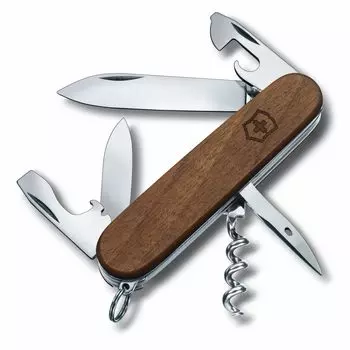Швейцарский армейский нож VICTORINOX Spartan Wood, товары для предотвращения стихийных бедствий на открытом воздухе, штопор с плоской отверткой, оснащенный консервным ножом Swiss