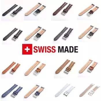 Швейцарский кожаный ремешок Galaxy Watch, совместимый ремешок для наручных часов, 18 мм, 20 мм, 22 мм