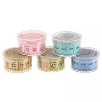 Швейная измерительная лента мягкая случайного цвета 150 см/60 дюймов линейка для измерения тела швейная портновская рулетка сантиметр метр onesize