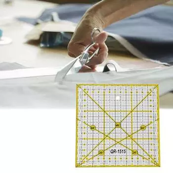 Швейная линейка, не ломающаяся, точная шкала, четкие линии, портативная, простая в эксплуатации, линейка для квилтерной резки для подарка прозрачный