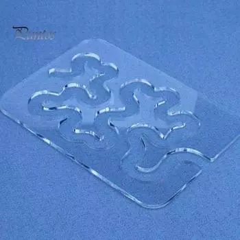 Швейная линейка Прозрачная акриловая линейка для квилтинга с неправильным узором для свободного движения для портного прозрачный