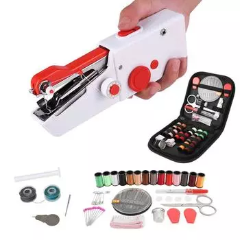 Швейная машина Inne с ножной педалью, мини-электрическая портативная машинка для нового портного