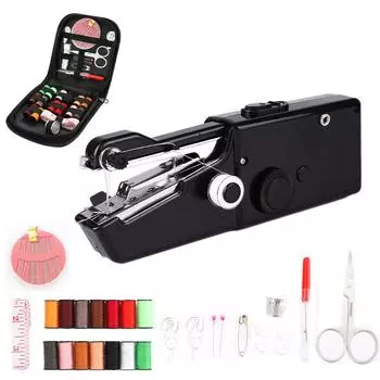 Швейная машина Inne с ножной педалью, мини-электрическая портативная машинка для нового портного