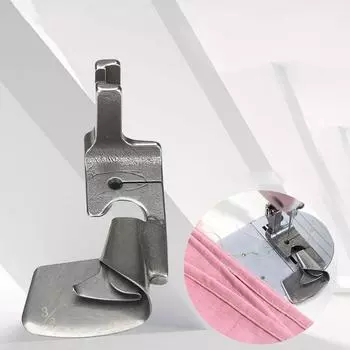 Швейная машина, изогнутая подшивка подола, тянущая шелковая шифоновая юбка, обжимная лапка для подшивки края 6MM