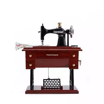 Швейная машинка музыкальная шкатулка ретро швейный заводной домашний ремесла украшение подарок