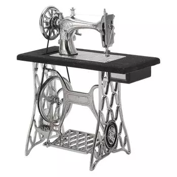 Швейная машинка Орнамент Ретро Внешний вид Кукольный домик Швейная машинка Изысканное мастерство Сплав DIY