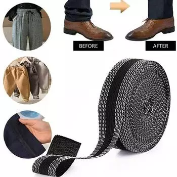 Швейная ткань Самоклеящиеся брюки Приклейте утюгом к брюкам Край Укоротите Ремонт брюк DIY Для джинсовой одежды и джинсовых брюк Одежда