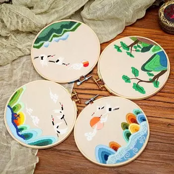 Швейные аксессуары DIY ремесла пяльцы для вышивания цветок набор для вышивки крестом иглопробивной