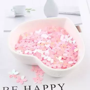 Швейные блестки из смолы DIY Плоские бусины Пайетки Цветы Ремесло 350 шт. 10 мм