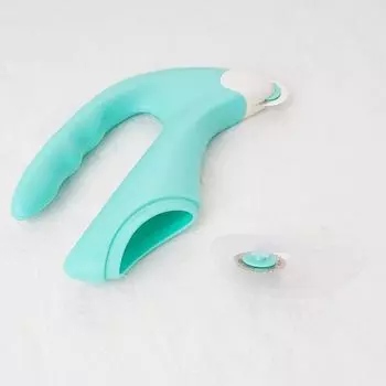 Швейные инструменты Удобный нож для резки с возможностью хранения головки колеса Нож с толкателем зелёный