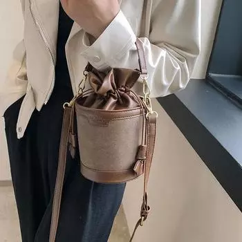 Швейные нитки Trend Crossbody сумки Bucket Fashion Высококачественные сумки через плечо для женщин Женские сумки на шнурке
