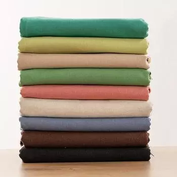 Швейные принадлежности, однотонная одежда с вышивкой крестиком, хлопковая льняная ткань 18x18CM хаки