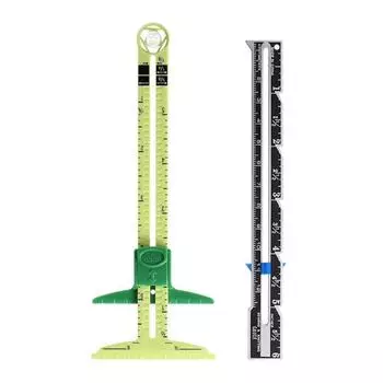 Швейный калибр, швейный измерительный инструмент, скользящий калибр 5 в 1, измерительная швейная линейка, инструмент, линейка для квилтинга ткани для вязания