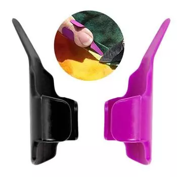 Швейный толкатель для пальцев, накладки на пальцы небольшого размера, инструмент для шитья ткани, гладильные принадлежности, товары для дома фиолетовый