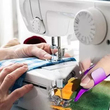 Швейный толкатель для пальцев, накладки на пальцы небольшого размера, инструмент для шитья ткани, гладильные принадлежности, товары для дома фиолетовый