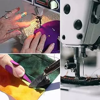 Швейный толкатель для пальцев, накладки на пальцы небольшого размера, инструмент для шитья ткани, гладильные принадлежности, товары для дома фиолетовый