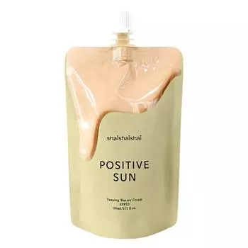 Shy Shy Shy Positive Sun Tanning Watery Cream SPF22 Olive Young Увлажняющий лосьон для автозагара, 1 шт., 110 мл