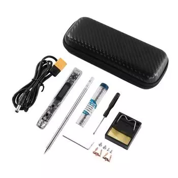 SI012 Интеллектуальный электрический паяльник OLED с регулируемой чувствительностью и встроенным зуммером, подходит для чёрный
