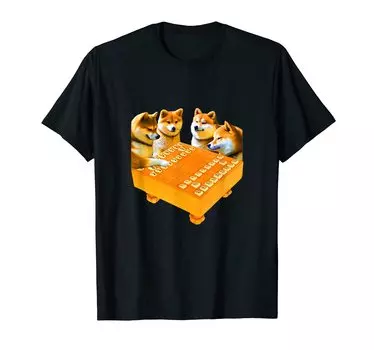 Сиба-ину Shogi Dog Funny Funny Clothes Goods Present Neta стремится к популярности Shogi Player Funny Goods Футболка Мужская футболка