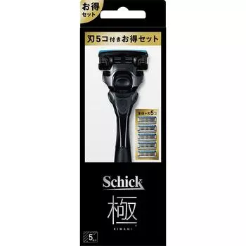 sic japan Chic Kiwami Combo pack с лезвиями + 4 сменных лезвия Держатель для мужских бритв для мужчин Будьте осторожны, чтобы не пораниться при замене