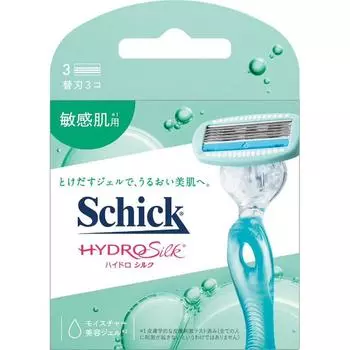 sic japan Cic. HYDROSILK - Сменное лезвие для чувствительной кожи (3 куска) Сменные лезвия для женских бритв При замене лезвия будьте осторожны