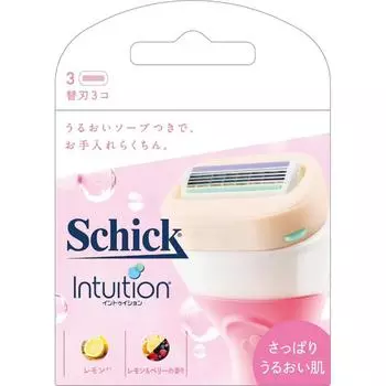 sic japan Cic. INTUITION влажная кожа, 3 запасных лезвия Сменные лезвия для женщин Женские бритвы При замене лезвия будьте осторожны, чтобы не пораниться