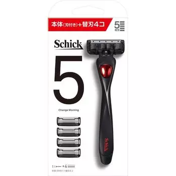 sic japan SCHICK Combo pack с лезвием + 4 сменных лезвия Держатель для мужских бритв для мужчин При замене лезвия будьте осторожны, чтобы не пораниться