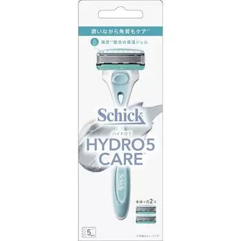 sic japan Schick Hydro 5 Care Держатель с 2 сменными лезвиями Держатель для мужских бритв для мужчин Будьте осторожны, чтобы не пораниться при замене лезвия