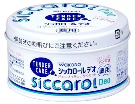 Siccarol Deo с пуховкой 140 г x 6 шт.