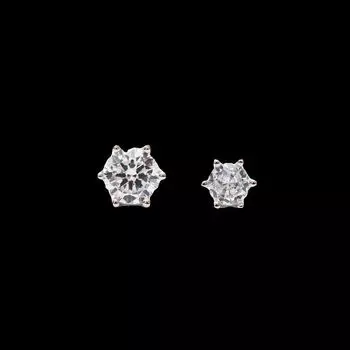 Sickbule Six-Claw Stud Earrings Men s Hip Hop Zircon 6mm single (copper set zircon)
