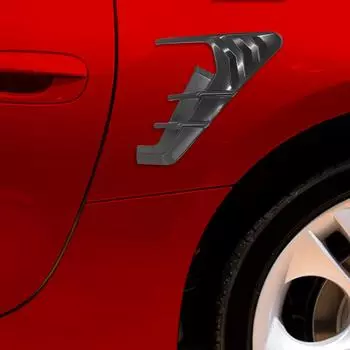 Side Camera Indicator Protection Cover Black/Carbon Fiber Spoiler Dust Cover Side Fender Camera Cover for Tesla Model 3 Model Y