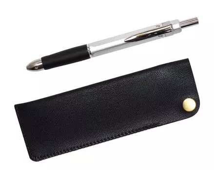 Side hook pencil case black triangle 3 mechanical rubber silver set 2 pack T23-NK01B-TR3MS-2