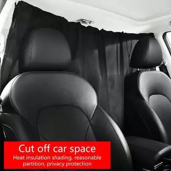 Боковая оконная разделительная шторка для седана, грузовика, автомобиля, солнцезащитный козырек, черный