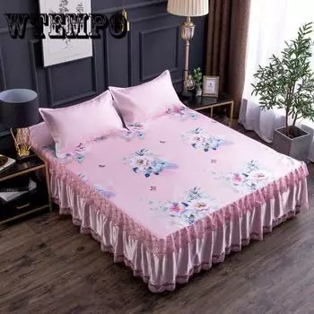 Сиденье Cumfront Ice Silk, трехсекционная юбка-кровать, которую можно стирать, кровать 1,5 м, кровать 1,8, кровать 2 метра, коврик для кондиционирования воздуха 3Pcs Twin