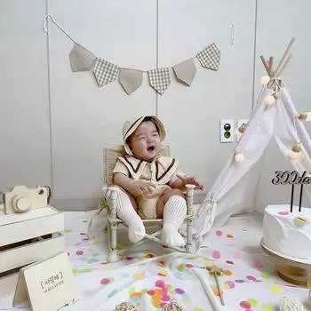 Сиденье детский обеденный стул портативный складной детский стул для обучения на день рождения реквизит для фотосъемки новорожденных аксессуары Recien S