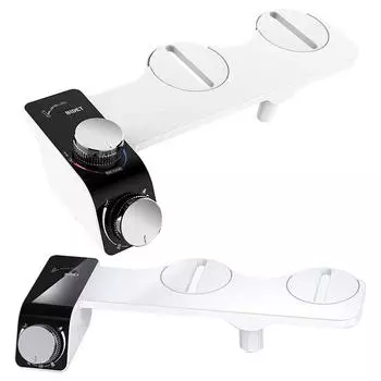 Сиденье для унитаза для биде, двойные насадки, распылитель для задницы, самоочищающееся моющее средство для сиденья унитаза * CN/AU/UK cold water