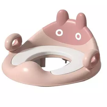 Сиденье для унитаза для малышей с защитой от брызг и ручками. Детское сиденье для обучения пользованию горшком для мальчиков и девочек. жёлтый