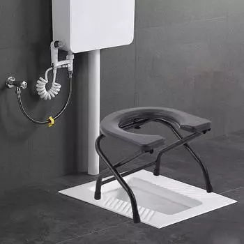 Сиденье для унитаза для пожилых людей, стул для унитаза, универсальное использование для тяжелых условий эксплуатации для взрослых Height 30cm
