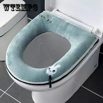 Сиденье для унитаза Four Seasons Универсальное домашнее водонепроницаемое зимнее симпатичное сиденье для унитаза с ручкой