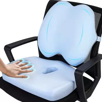 Сиденье ITEFDTUTNE Подушка для сиденья Талия Низкое давление на тело Осанка Тазовая ягодица Полая конструкция для предотвращения отсутствия ягодиц Регулируемое крепление Моющаяся боль в спине