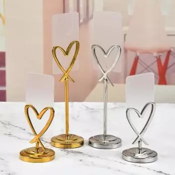 Сиденье из нержавеющей стали Держатель для карт Банкет Подставка для поздравительных открыток Отель Ресторан Шведский стол Зажим для меню Свадебная вечеринка Стол Имя Держатель для карт Домашние принадлежности 4 серебряный