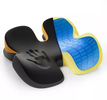 Сиденье стула ProtoArc Memory Foam, очень удобное гелевое сиденье для дома, моющийся чехол, подушка типа «бабочка», подушка, встроенный гель, подушка,