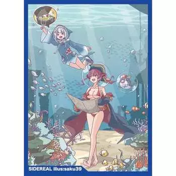 SIDEREAL Hololive Card Sleeve Hosho Marine & Gaurugura illust: saku39 [Comic Market 100/C100]