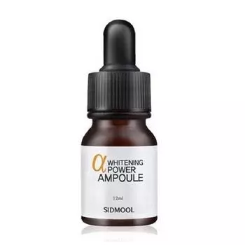 Sidmool Alpha Whitening Power Ampoule 12ml (Альфа-арбутин 2% экстракт плодов дерева 71%) для осветления