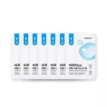 SIDMOOL Aquaporin Real Moisture Mask Pack 23 мл*7 шт. [Распродажа] Clear237 - Sheet Mask